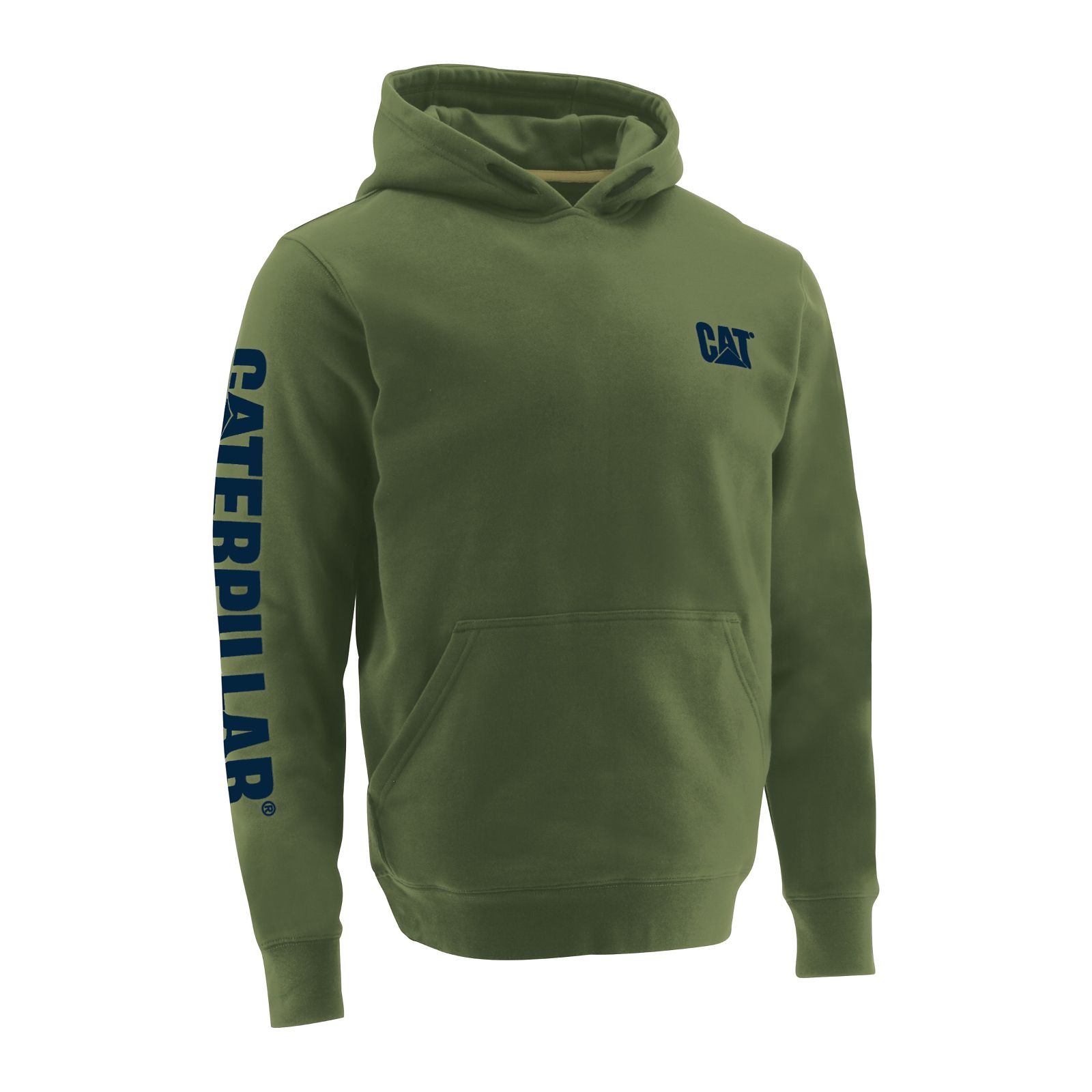 Caterpillar Men's Trademark Banner Hoodies Green CAT-72890